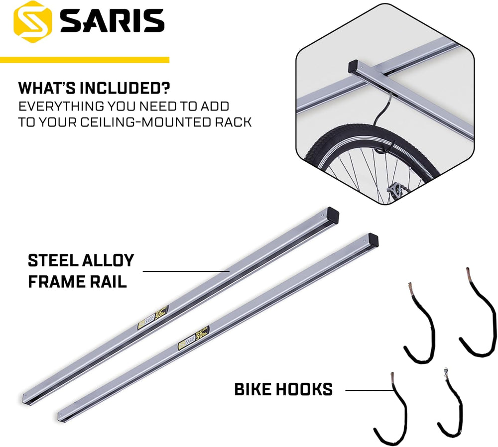 Saris Bike Storage, Cycle Glide Home Bicycle Parking, Ceiling Rack and Add-on...