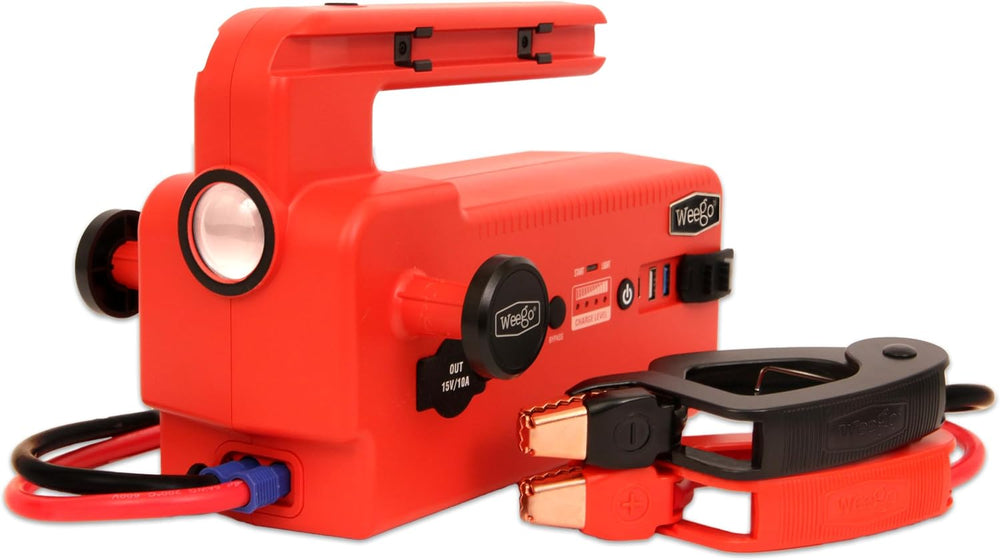Weego 120 12V Jump Starter, 5000 Peak Amp / 1200 Cranking Amp, Smarty Clamp