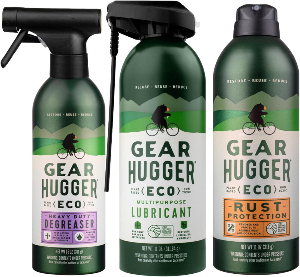 Gear Hugger Lubricant, Degreaser & Rust Remover, Plant-Based (11oz, 3pk)