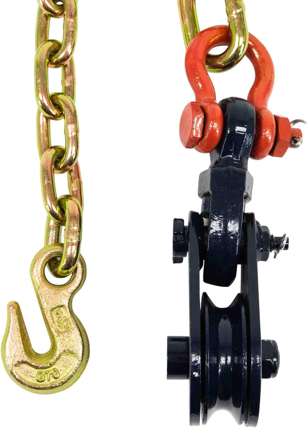 Mytee Products 2 Ton Snatch Block with Chain Flatbed Tow Truck Rollback Wreck...