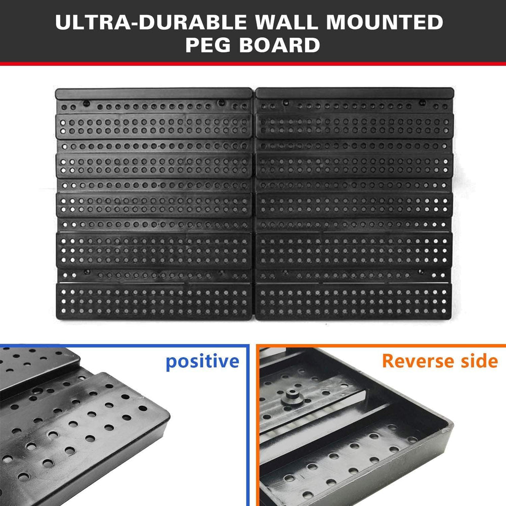 Wall Mounted Storage Bins, 30 Wall Mount Tool Organizer Bins Plastic Parts Ra...