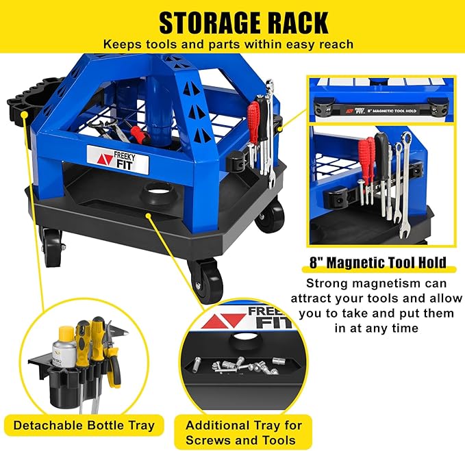 Rolling Shop Stool for Garage