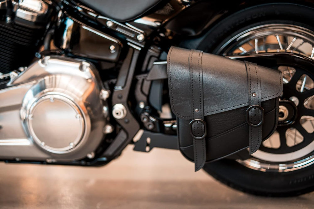 Dowco Willie & Max Black Jack Swingarm Bag - Black Buckle - Triangulated ...