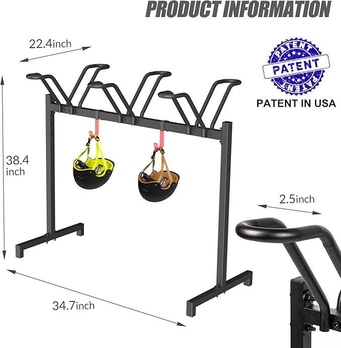3 Bikes Floor Stand, Adjustable Bicycle Parking Rack
