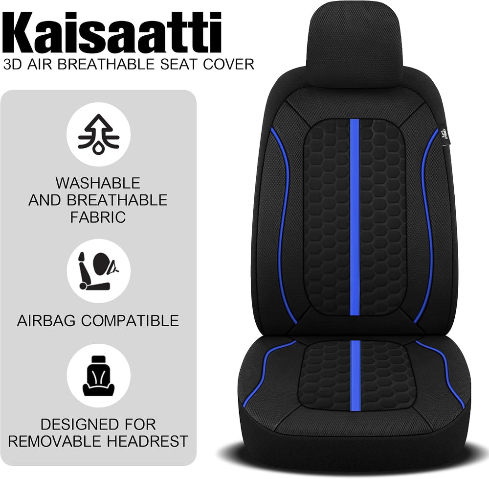 Breathable Premium Car Seat Covers Full Set，3D Air-Mesh Seat Covers for Cars，...