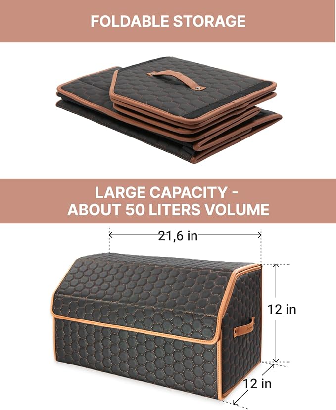 Foldable Trunk Organizer for Car Storage