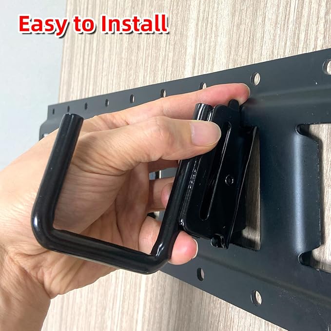 12PCS E Track J Hooks Heavy Duty E Track X Track Steel Hanger, Spring Fitting E
