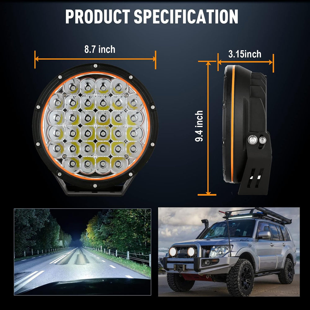 BIGLION.X 9 inch Round Led Offroad Lights Driving Lights Fog Lights