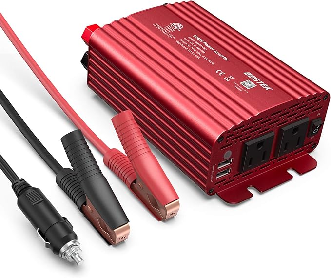 BESTEK 500W Power Inverter DC 12V to 110V AC Converter