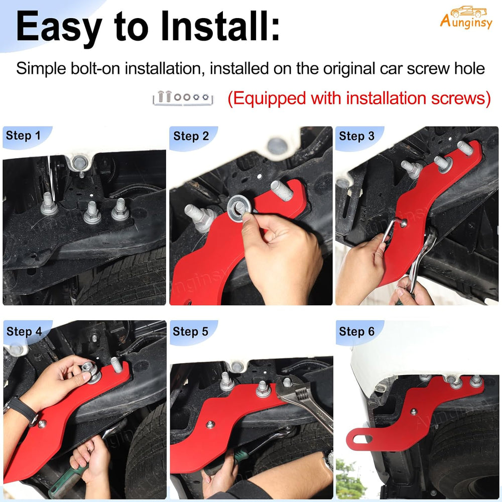 Aunginsy 2PCS Rear Tow Hitch Receiver Hook Compatible with Toyota Tundra 2026...