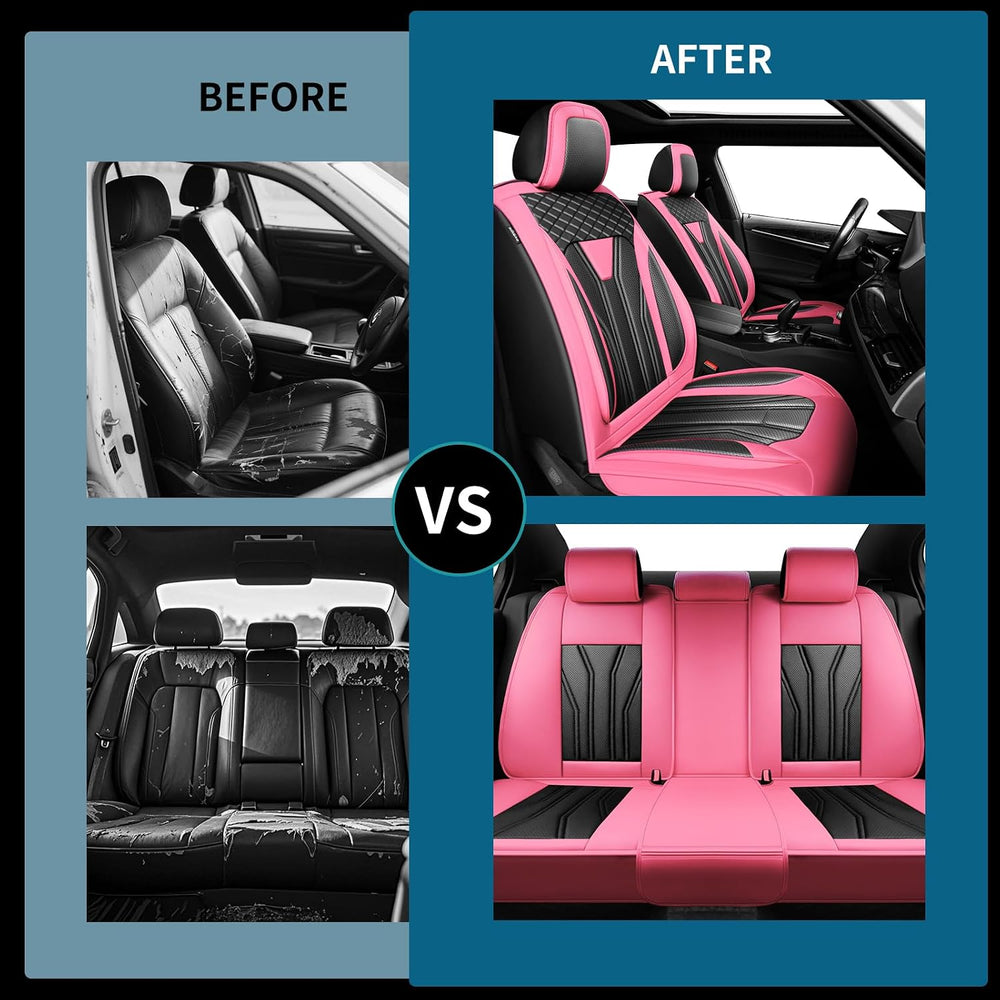 Car Seat Covers for Ford Bronco 4-Door 2021-2026 Pink&Black