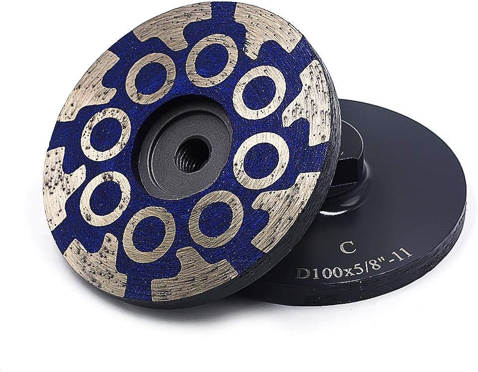 YIJING 4" Diamond Cup Wheel Resin Diamond Grinding Wheel Coarse Grit wit...
