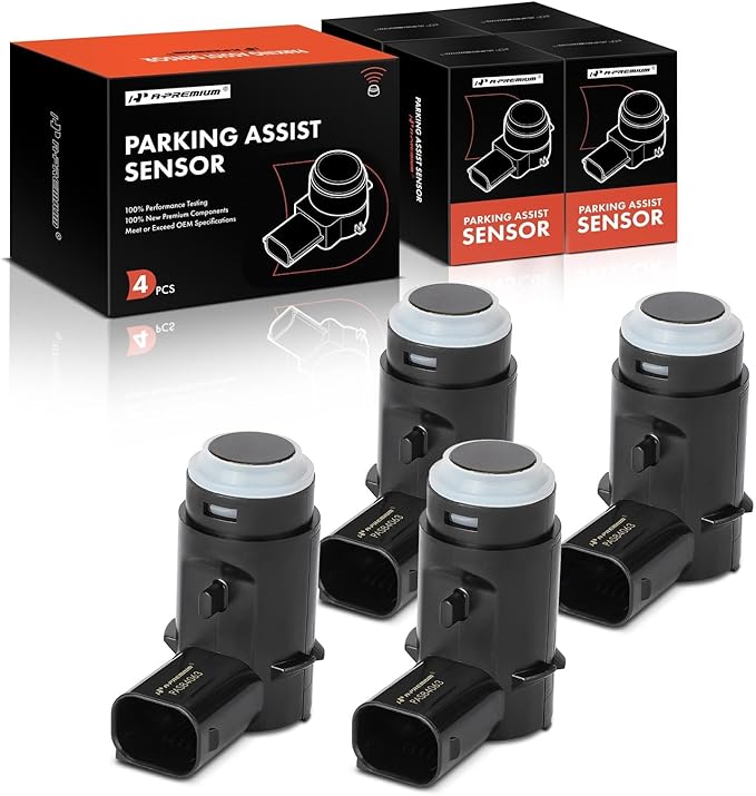 A-Premium 4-PC Rear PDC Reverse Backup Parking Aid Assist Sensor Compatible