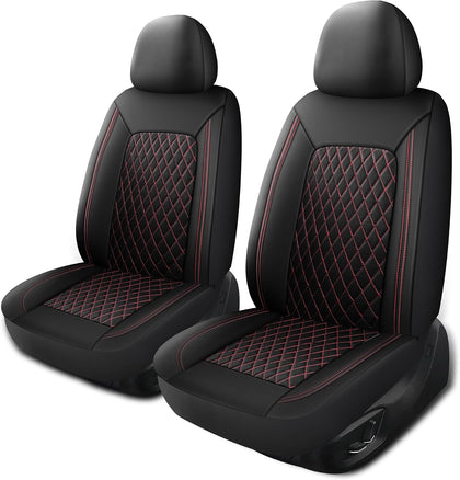 Car Seat Cover, Breathable and Waterproof Leather Seat Covers, Luxury PU (2 Pack)
