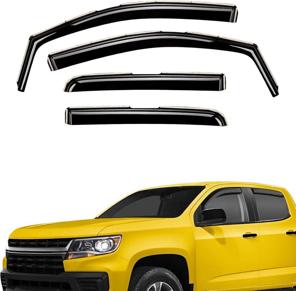 Extra Durable Window Deflectors in-Channel Window Visors Rain Guards Fit (4pcs)