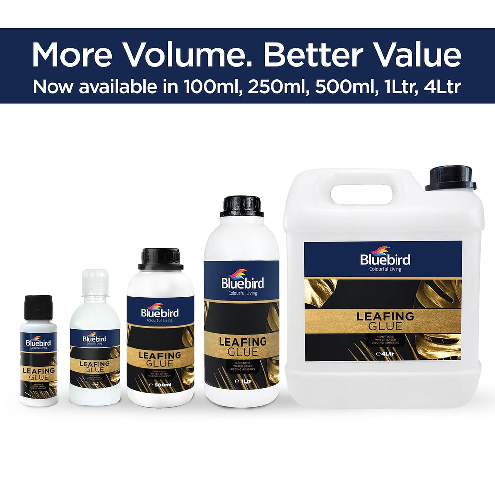 Bluebird Gold Leaf Adhesive 135.2 Fl Oz / 4 Liter Gilding Adhesive, Leafing G...