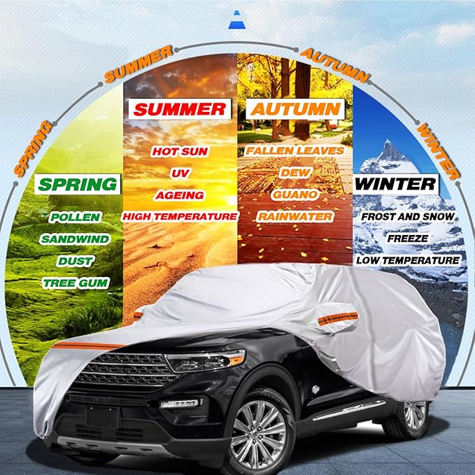TUCAREST 6 Layers Full Car Cover