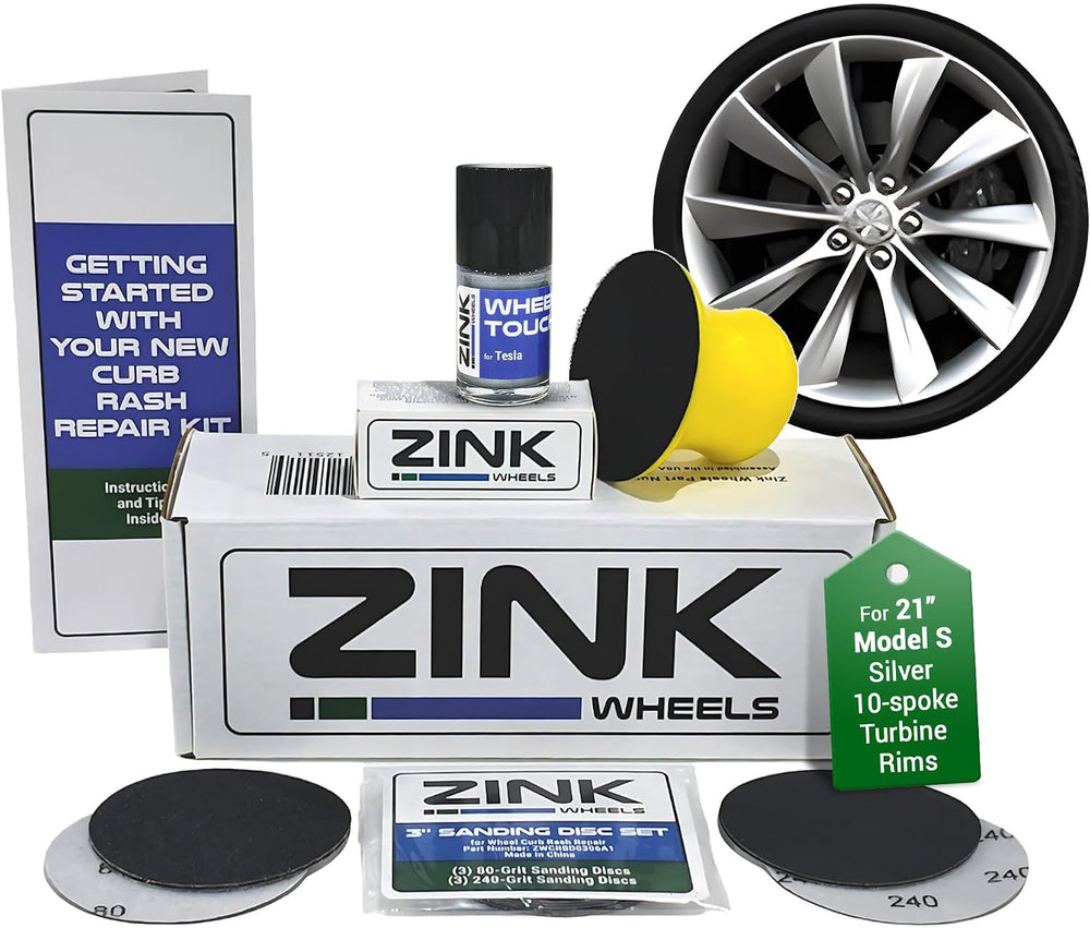 Premium Tesla Wheel Curb Rash Repair Kit