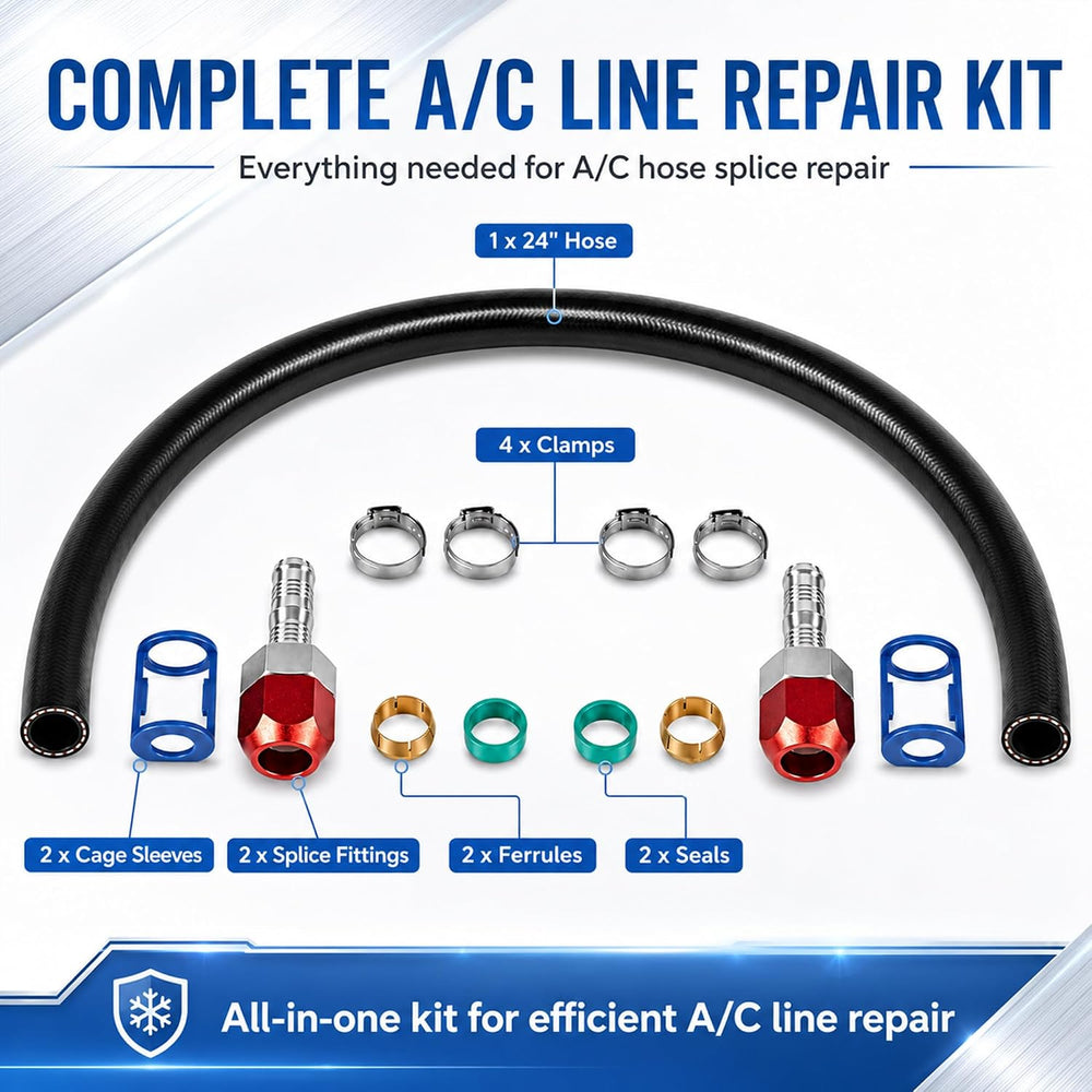 800-670 A/C Line Splice Connector Kit for 5/8" Line & No.10 Hose, 24...
