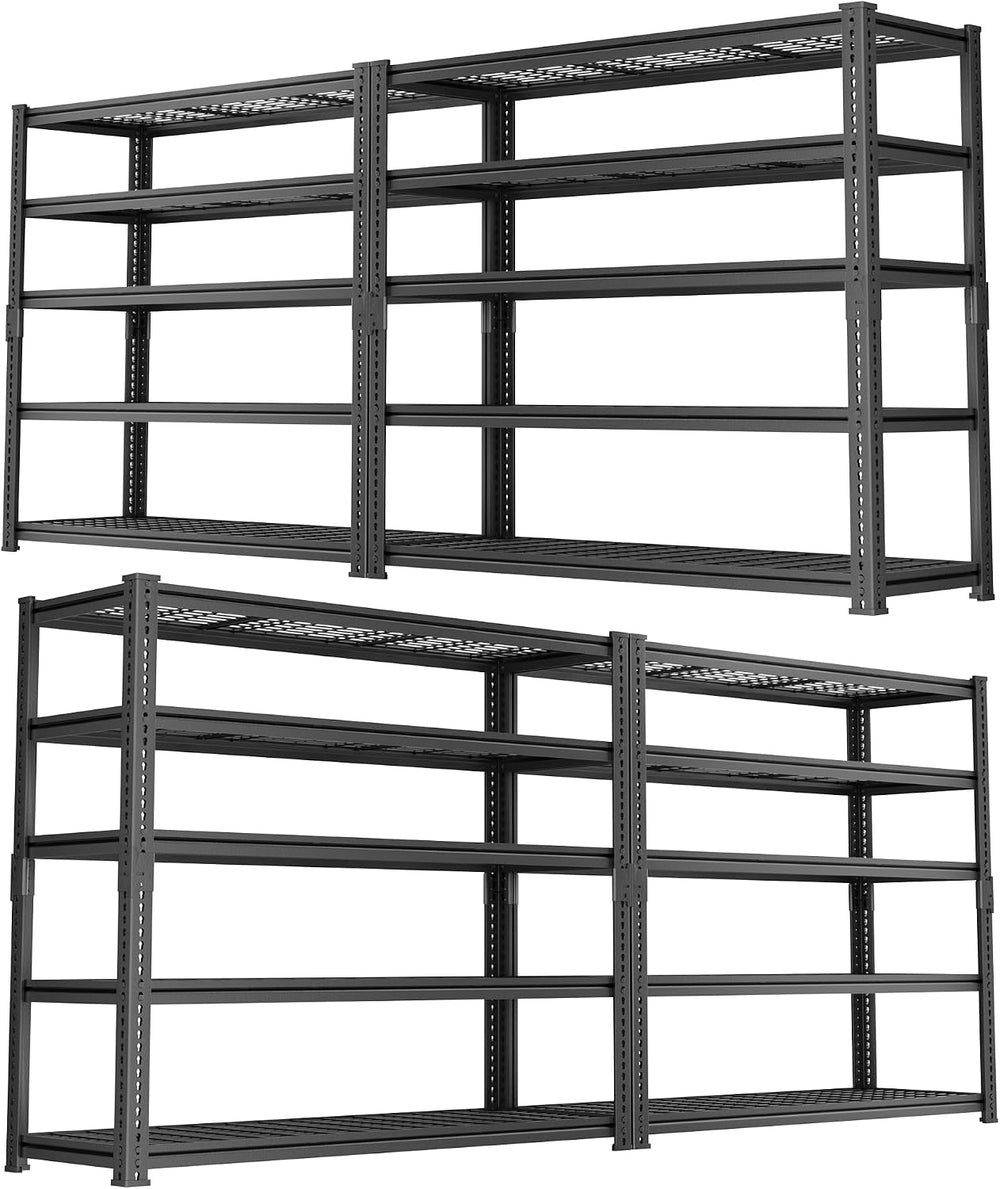 Storage Shelves, Garage Shelving Heavy Duty 2800 LBS Capacity, 5 Tier Utility
