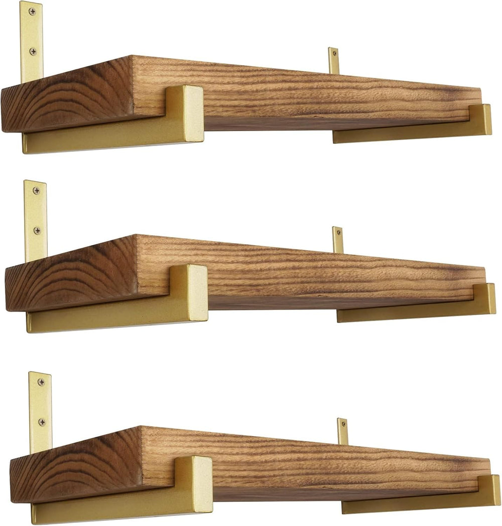OVOV 6 Pack Heavy Duty Shelf Brackets Wall Mounted Industrial Farmhouse Float...
