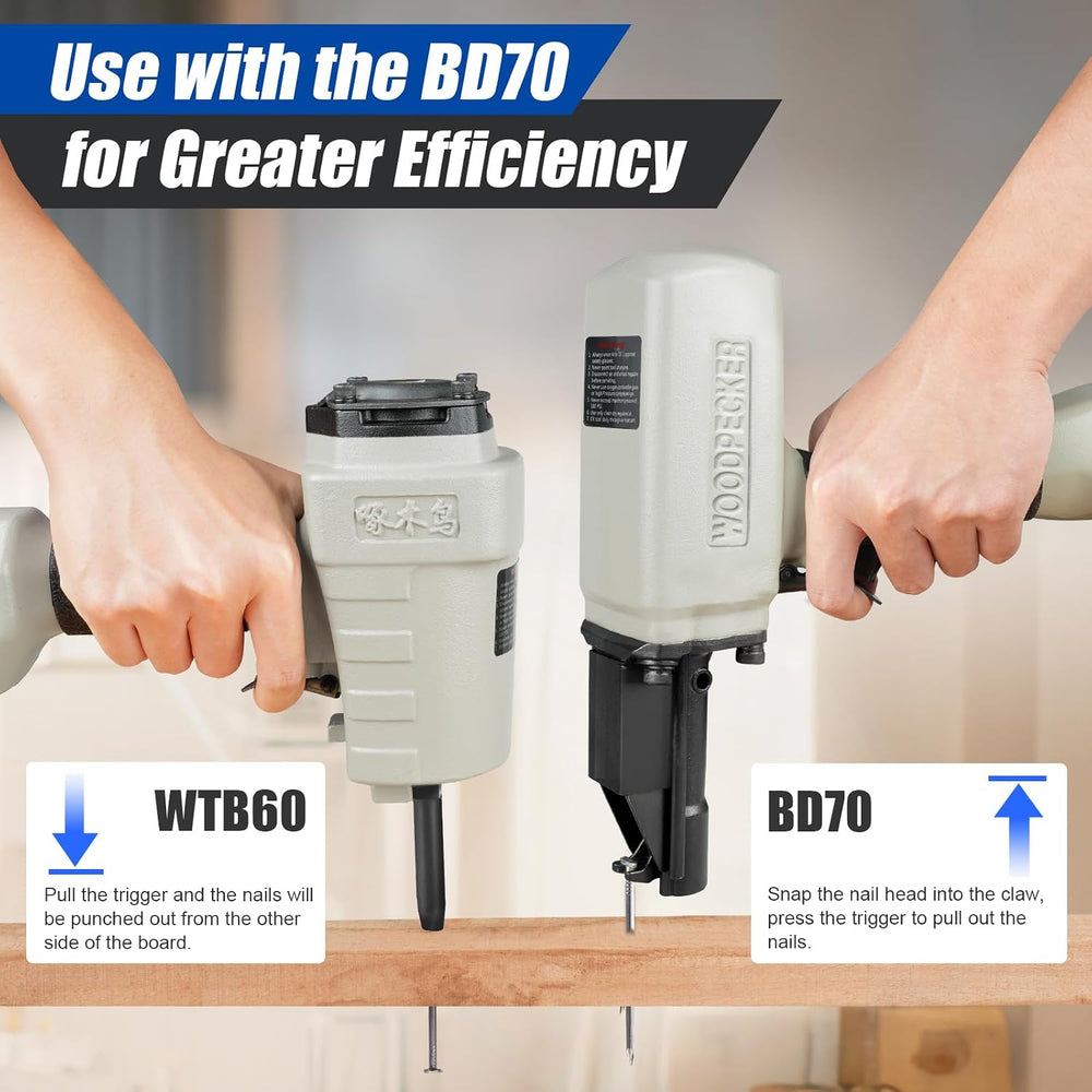 WOODPECKER WTB60 Heavy Duty Pneumatic Nail Remover Gun