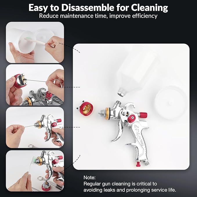 YUZES HVLP Spray Gun Plus Kit