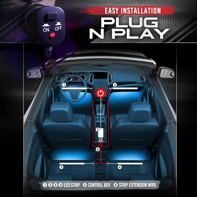 OPT7 Aura Interior Car Lights (4PC)
