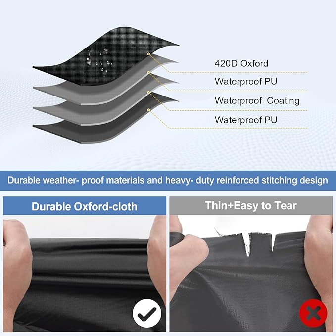 QUNSUNUS Waterproof Car Cover for Ford Galaxie 500/XL/Starliner/Fairlane
