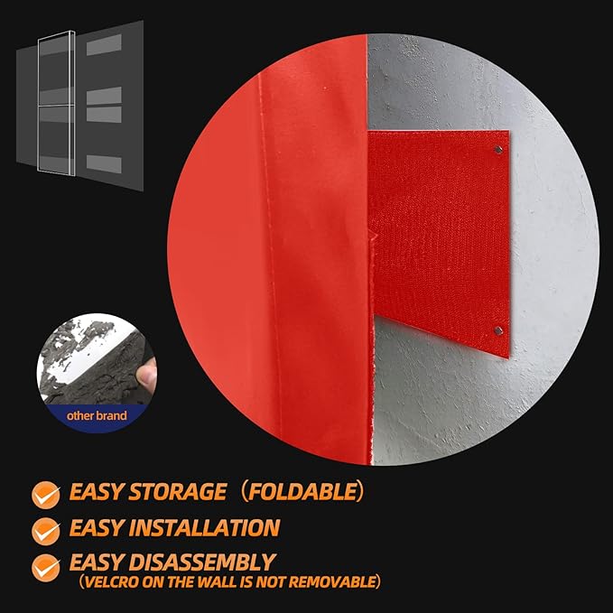 PROGOAL 2"/4" Thick Foam Protection Wall Pad，Gym Basketball-Court