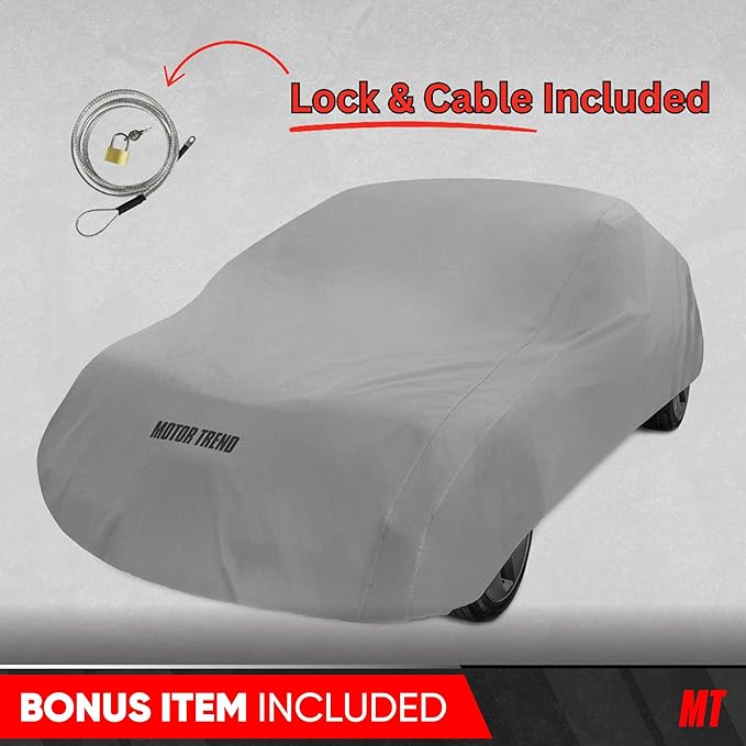 Motor Trend Breathable Lightweight Car Cover, Anti-Moisture Build-Up