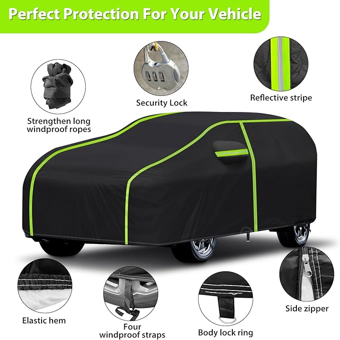 6 Layers Full Car Cover for 2013-2024 Land Rover Range Rover Sport, Waterproof