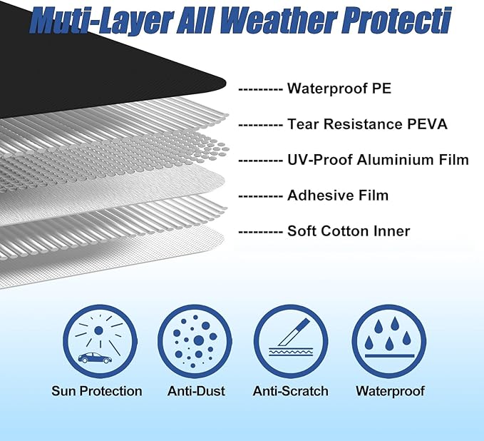 Waterproof Car Covers for 1994-2023 Mustang GT/Cobra/Shelby/Bullitt/ECOBOOST