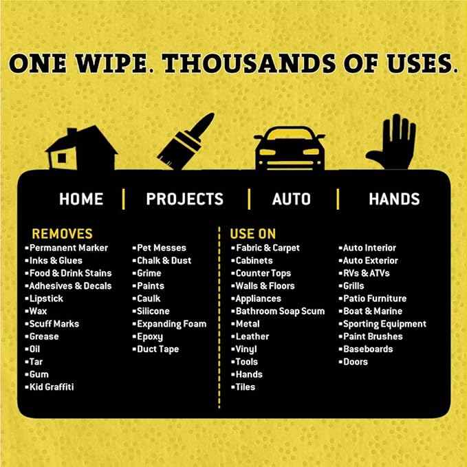 Tub O' Towels Heavy-Duty Multi-Surface Cleaning Wipes, Removes Grease, To...