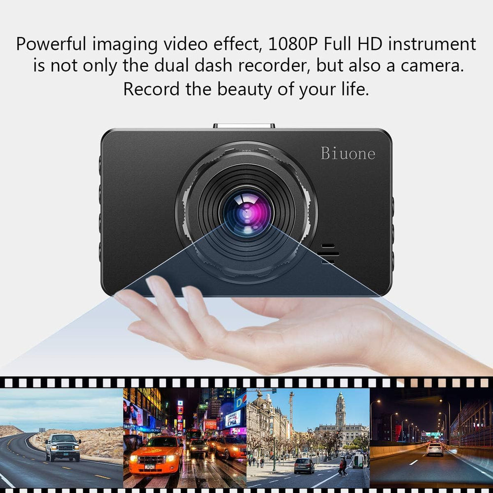 Dash Cam Front and Rear, 1080P Dash Camera for Cars with 32G Card