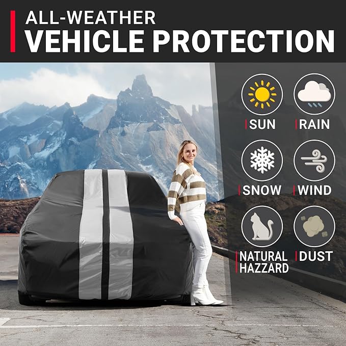 iCarCover Custom Car Cover for Chevy Impala 2-Door, 4-Door Waterproof All
