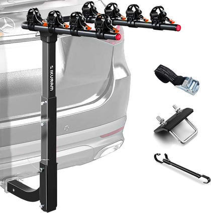 4 Bike Rack Bicycle Carrier Racks Hitch Mount Double Foldable Rack