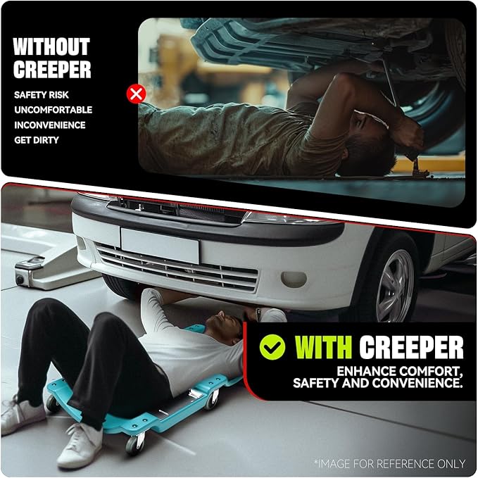 Auto Dynasty 40 Inches Mechanic Creeper, Automotive Garage Repair Low Profile