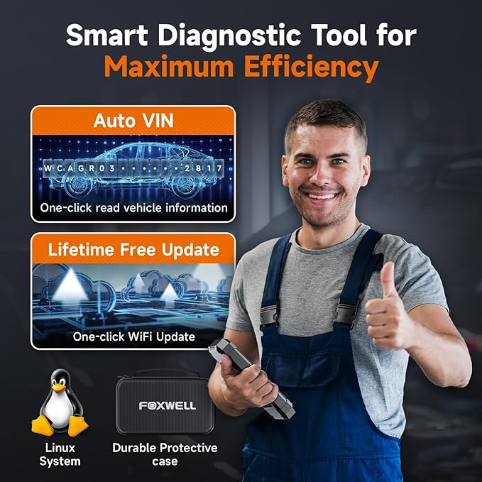 FOXWELL NT624 Elite OBD2 Scanner Upgraded from NT614Elite & NT604Elite Code