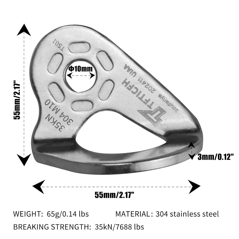 35kN UIAA Certified Heavy Duty Stainless Steel Climbing Bolt Hangers & Ex...