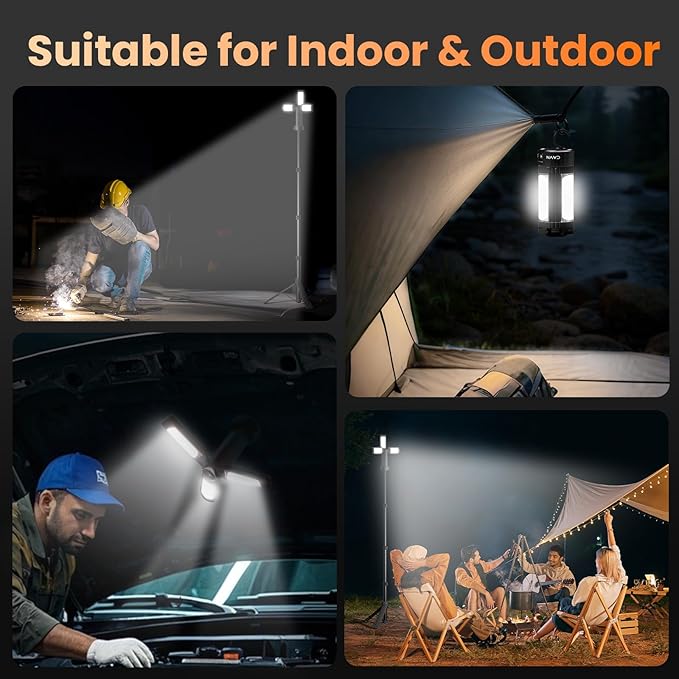 CAVN Rechargeable 10000mAh Camping Lights