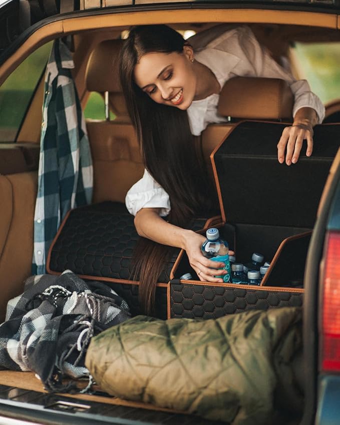 Car Organizers Set SUV Sedan Truck – Foldable Storage Boxes (2pc)