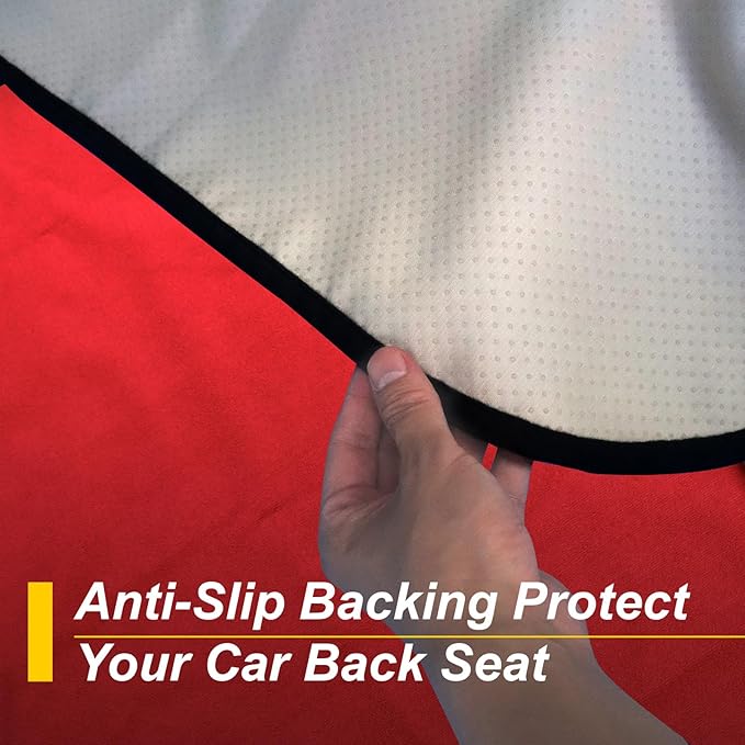 Back Seat Cover for Car Trucks Van SUV, Waterproof Rear Bench Towel Seat Covers