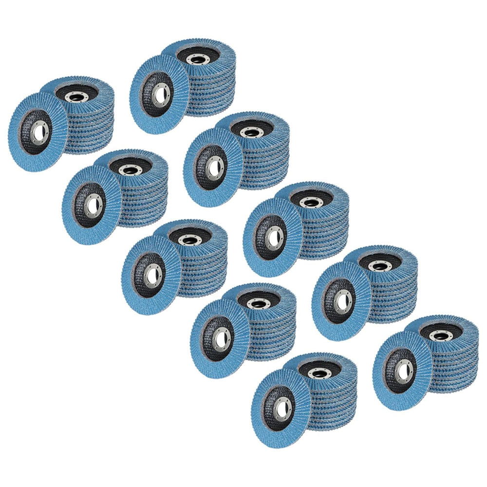findmall 100 Pack 4-1/2" X 7/8" 40 GRIT Premium Zirconia Type 29 Fl...