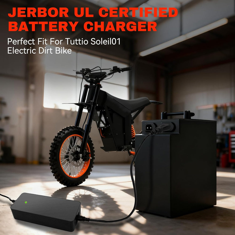 JERBOR 54.6V 2A Battery Chargers for Tuttio Soleil01 Drit Bike, 48V Charger P...