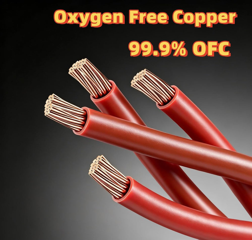 Speaker Wire with Banana Plugs,14 Gauge Speaker Cables, Oxygen-Free Copper(OF...