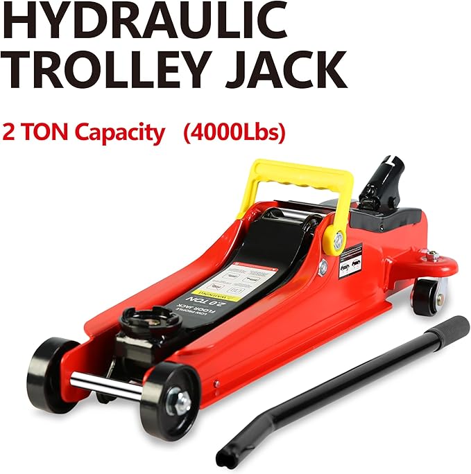 5 Piece Car Truck Floor Jack Service, Hydraulic Trolley Floor Jack & Jack