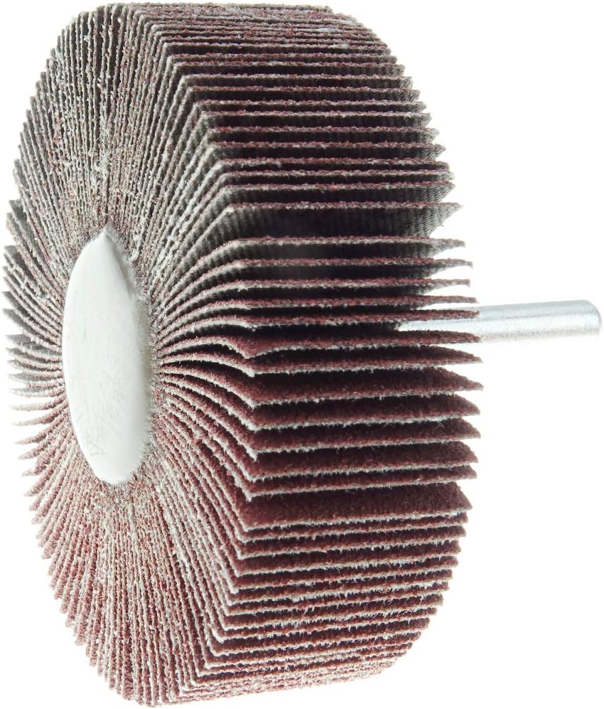 Weiler 30727 3" x 1" x 80AO Wolverine Coated Abrasive Flap Wheel, 1...
