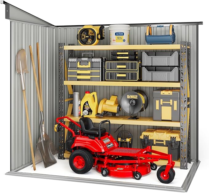 Bealife 6' x 4' Outdoor Storage Shed Clearance, Metal Outdoor Storage...