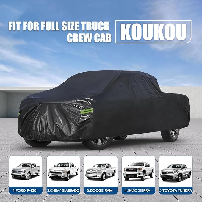 KouKou Truck Cover Waterproof All Weather, 7 Layers Heavy Duty Pickup Cover